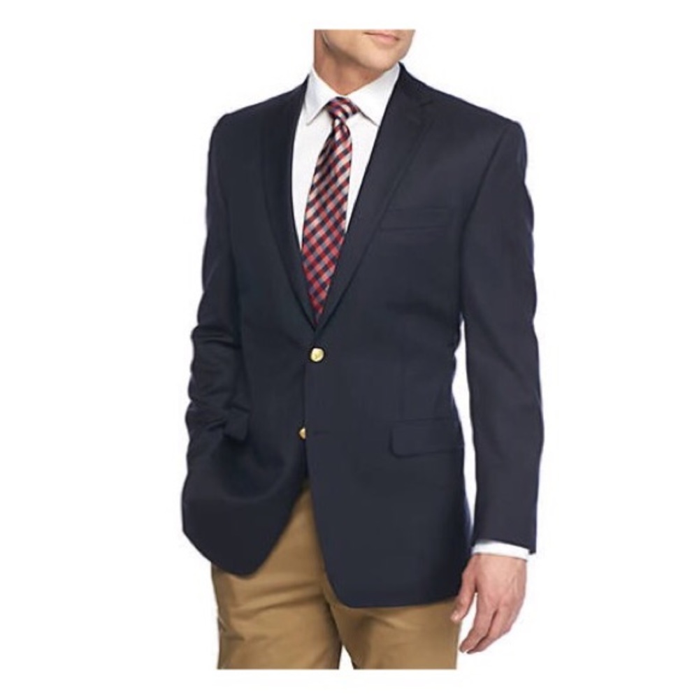 Ralph Lauren Gold Button Navy Blazer